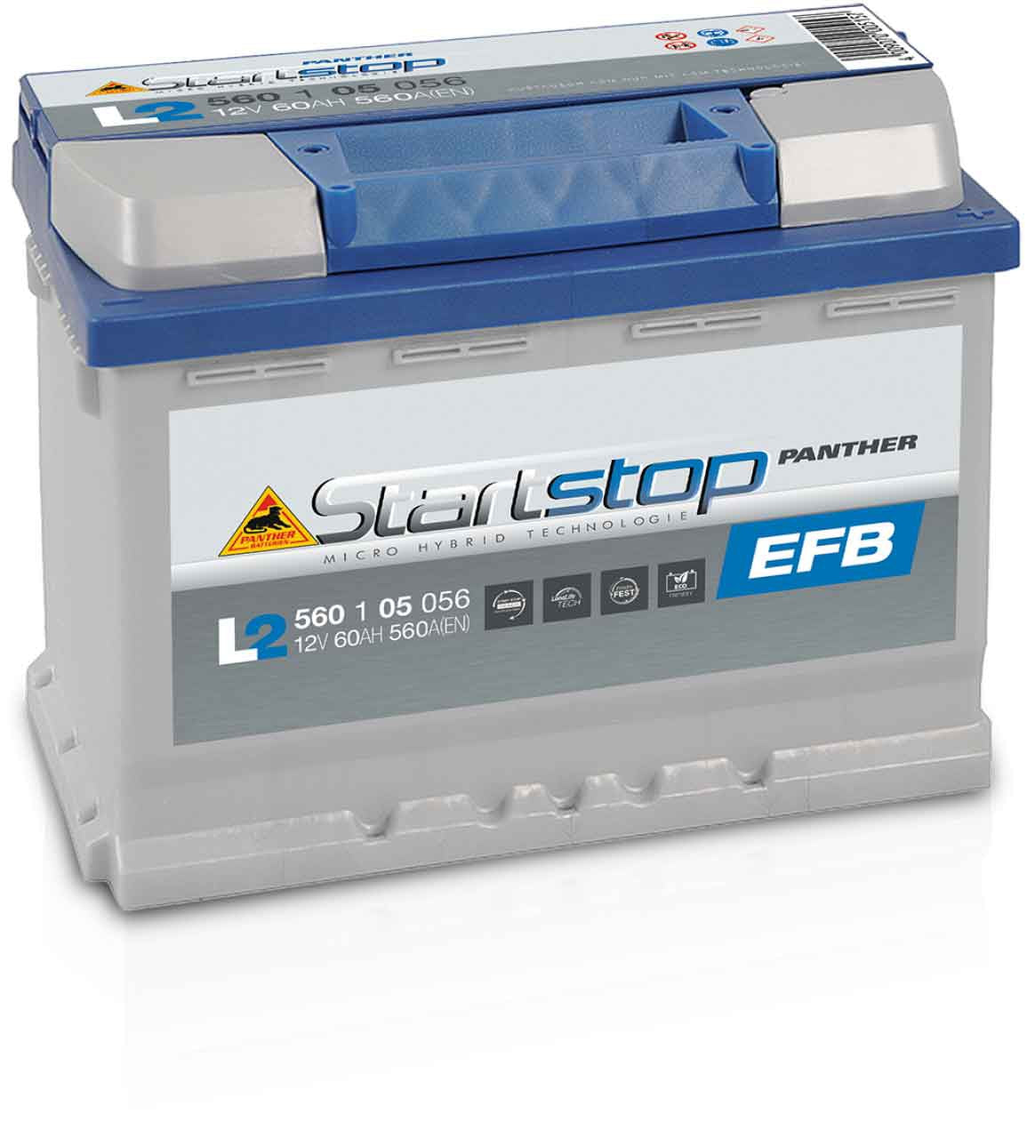 PANTHER START+STOP 60AH EFB D53 56005