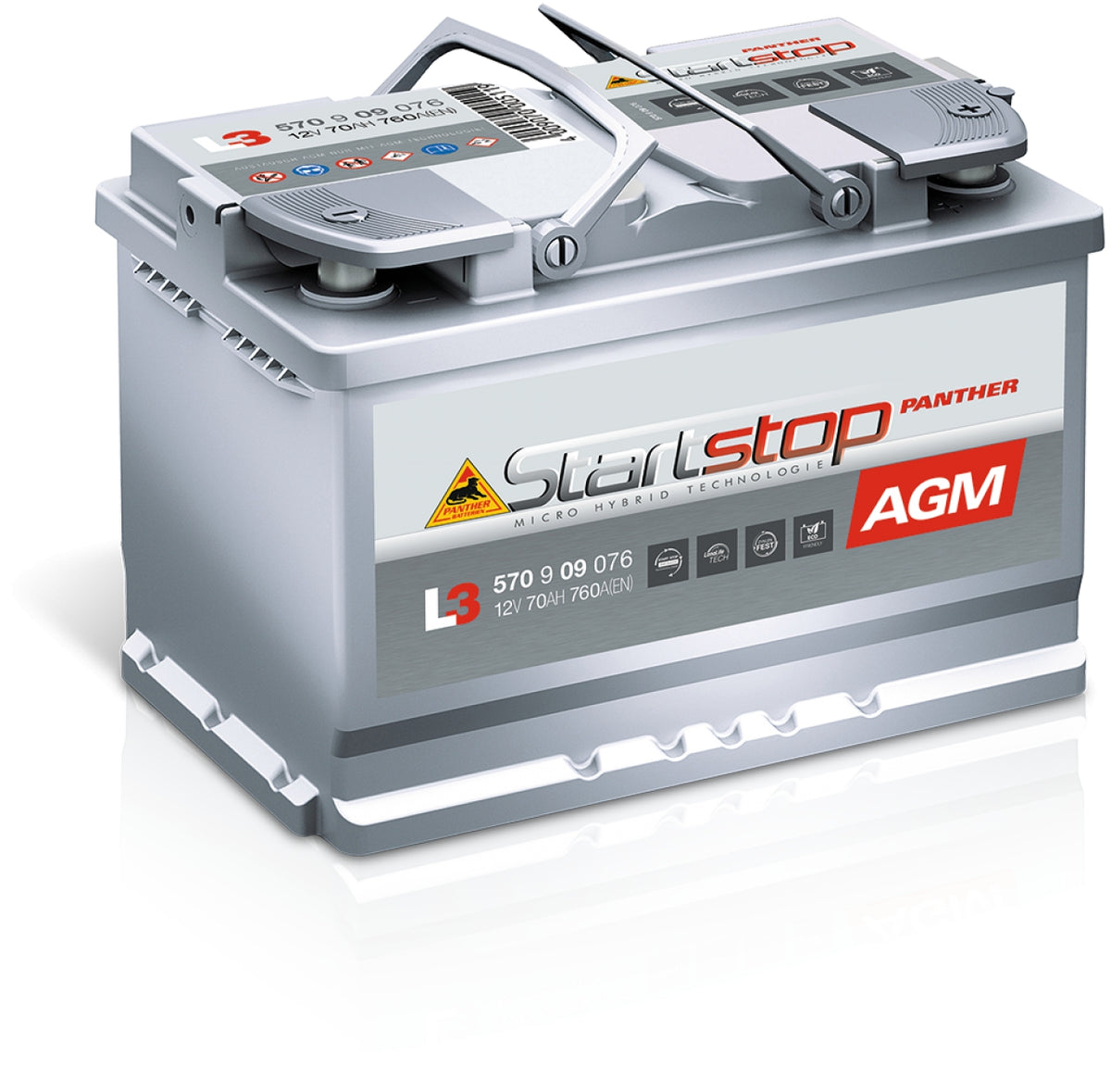 PANTHER START+STOP AGM ACCU 57009