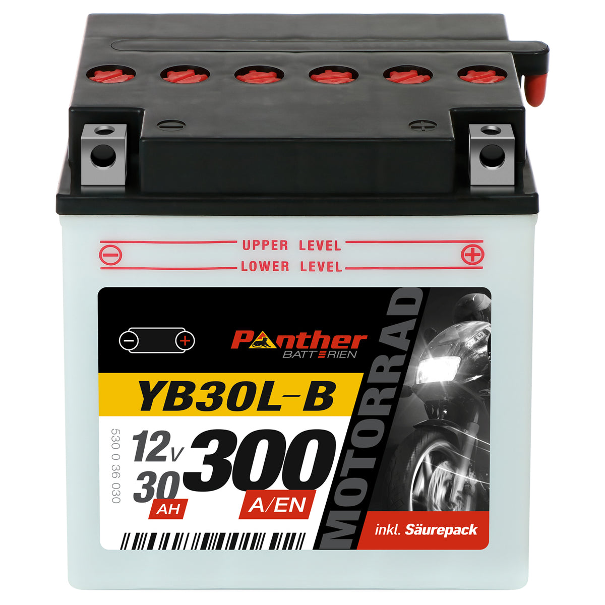 Panther Premium motor accu YB30L-B/ CB30L-B/ 53036