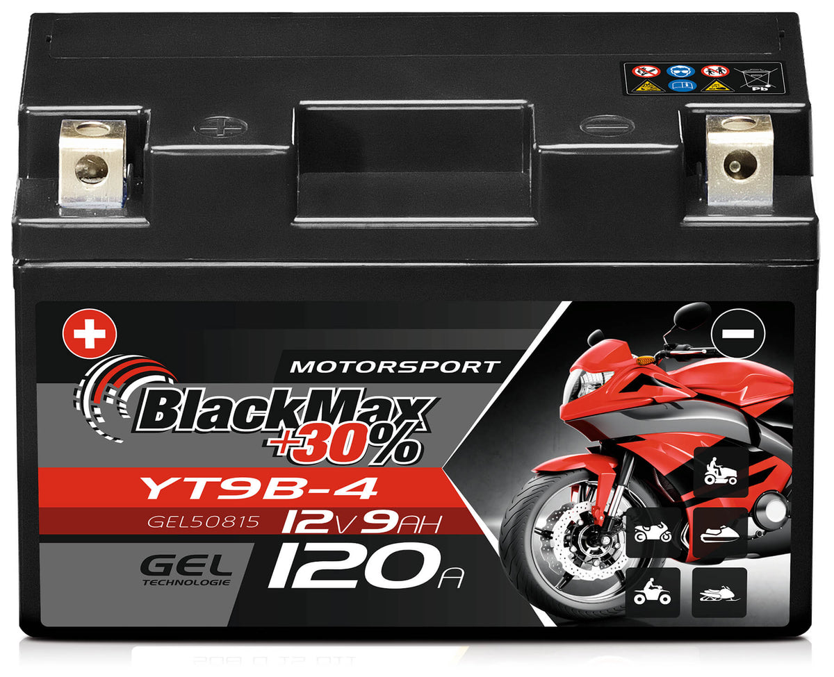 BlackMax GEL motor accu YT9B-4/ CT9B-4/ 50815
