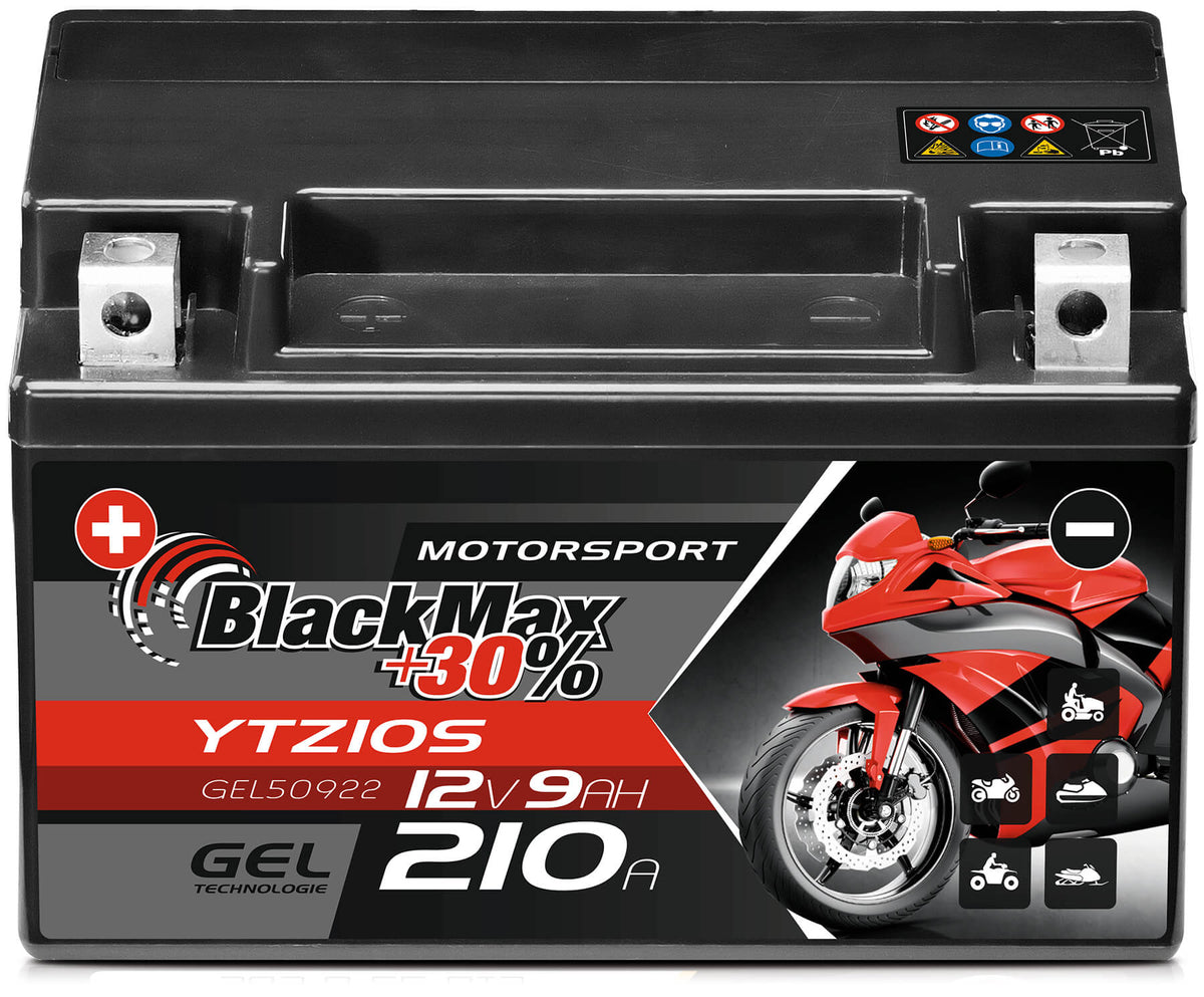 BlackMax GEL motor accu YTZ10S/ CTZ10S/ 50922