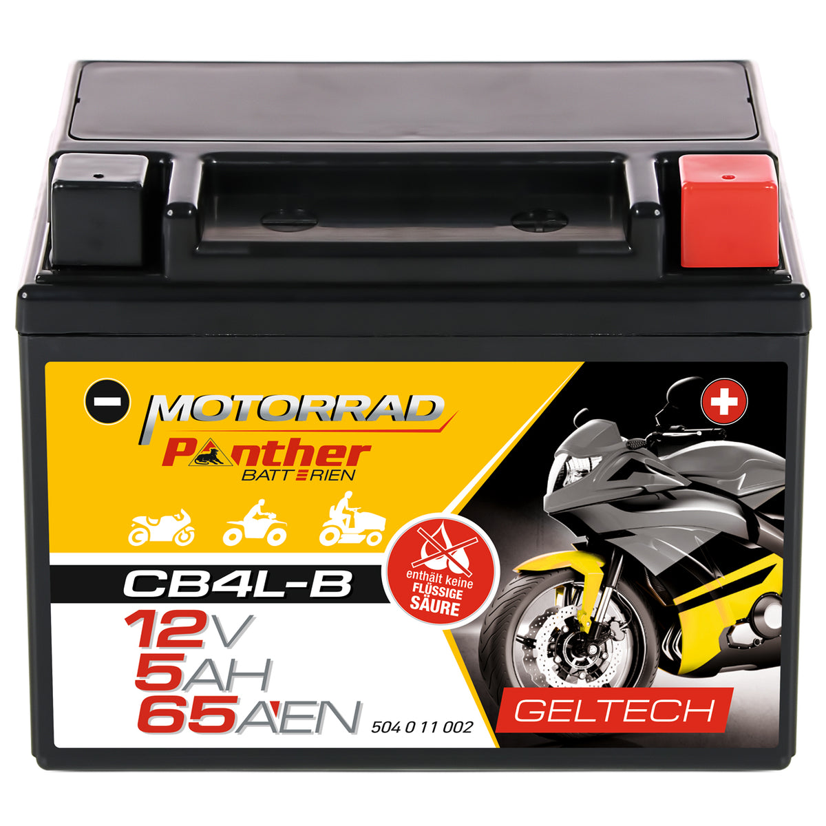 Panther GEL motor accu YB4L-B/ CB4L-B/ 50411