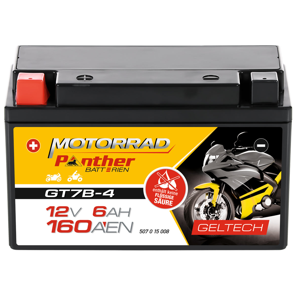 Panther GEL motor accu YT7B-4/ CT7B-4/ 50715