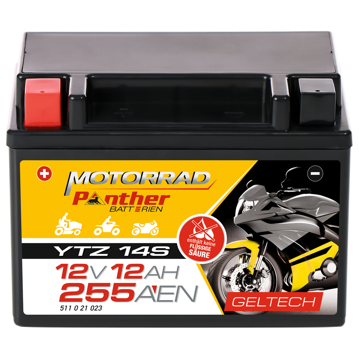 Panther GEL motor accu GEL YTZ14-S/ CTZ14-S/ 51121