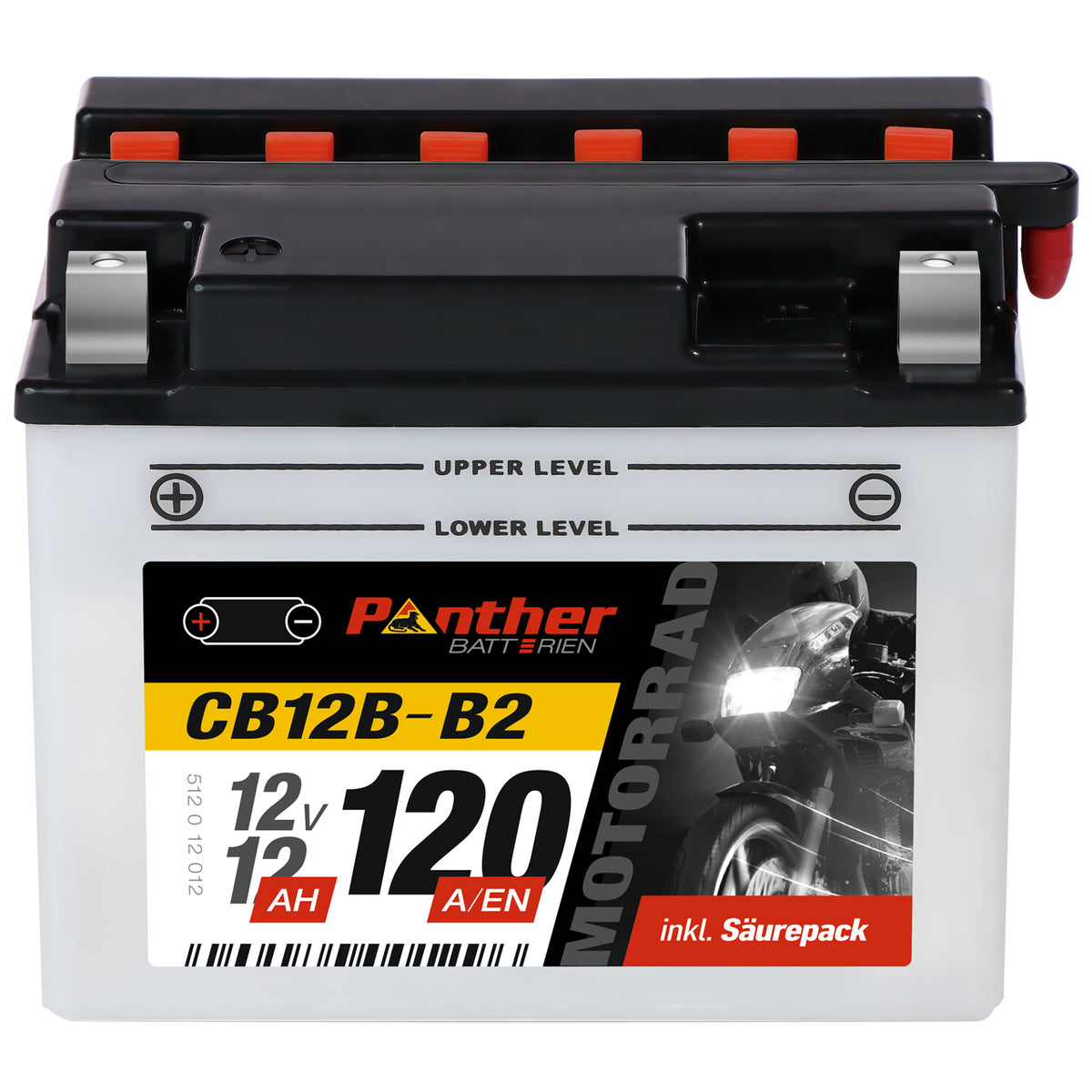 Panther Premium motor accu YB12B-B2/ CB12B-B2/ 51212