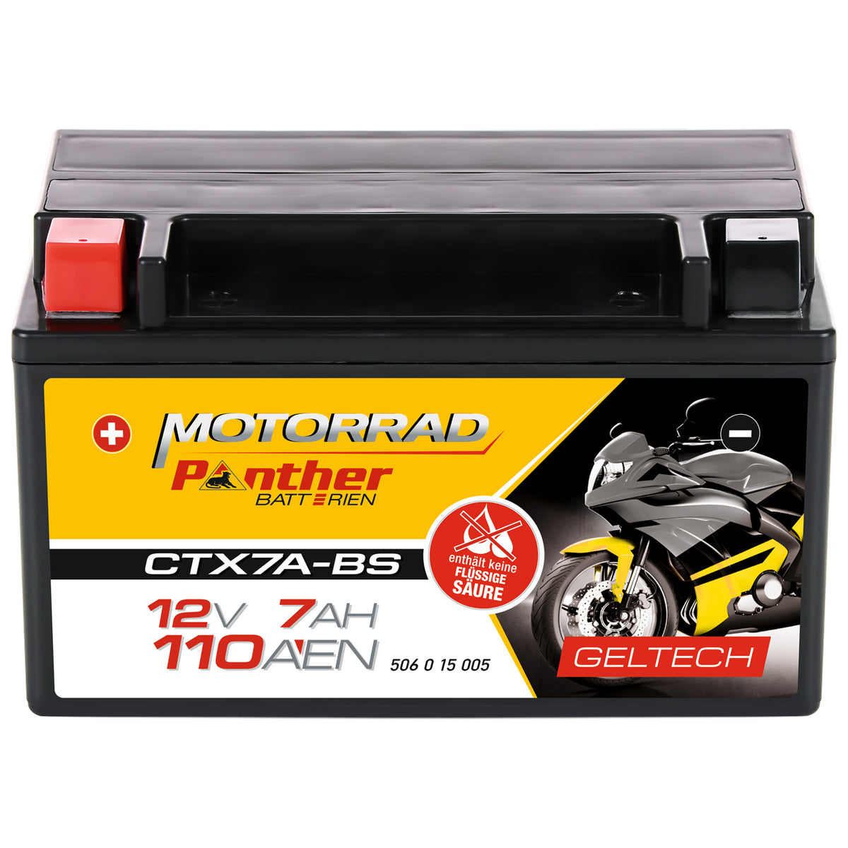 Panther GEL motor accu YTX7A-BS/ CTX7A-BS/ 50615