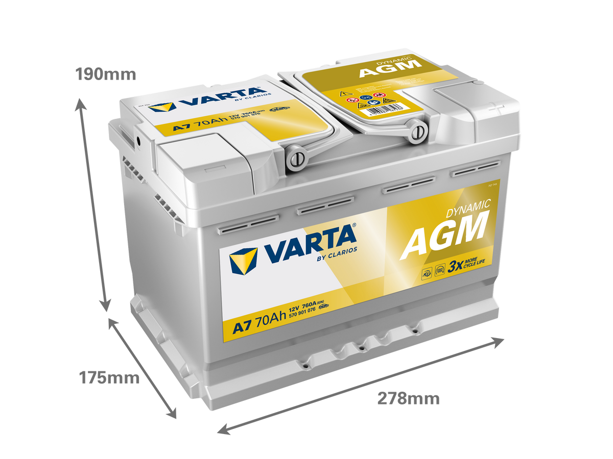 Varta Silver Dynamic AGM E39/A7