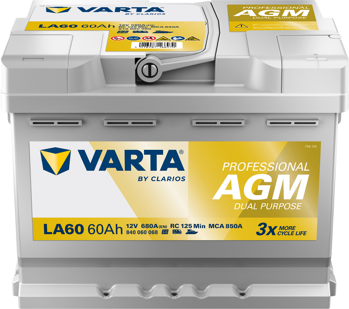 Varta Professional Dual Purpose AGM LA60