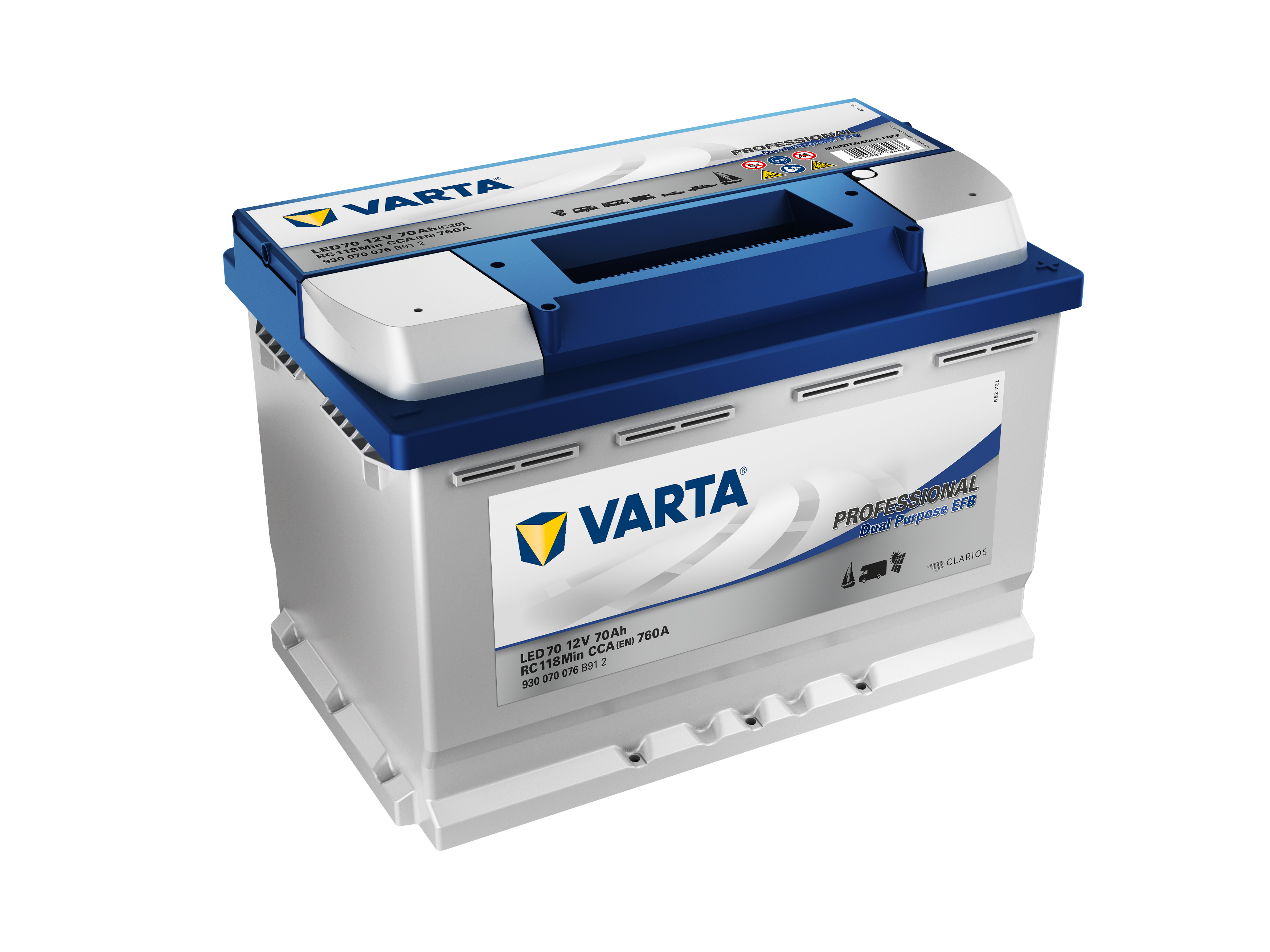 Varta Professional Dual Purpose EFB LED70/ LFD75